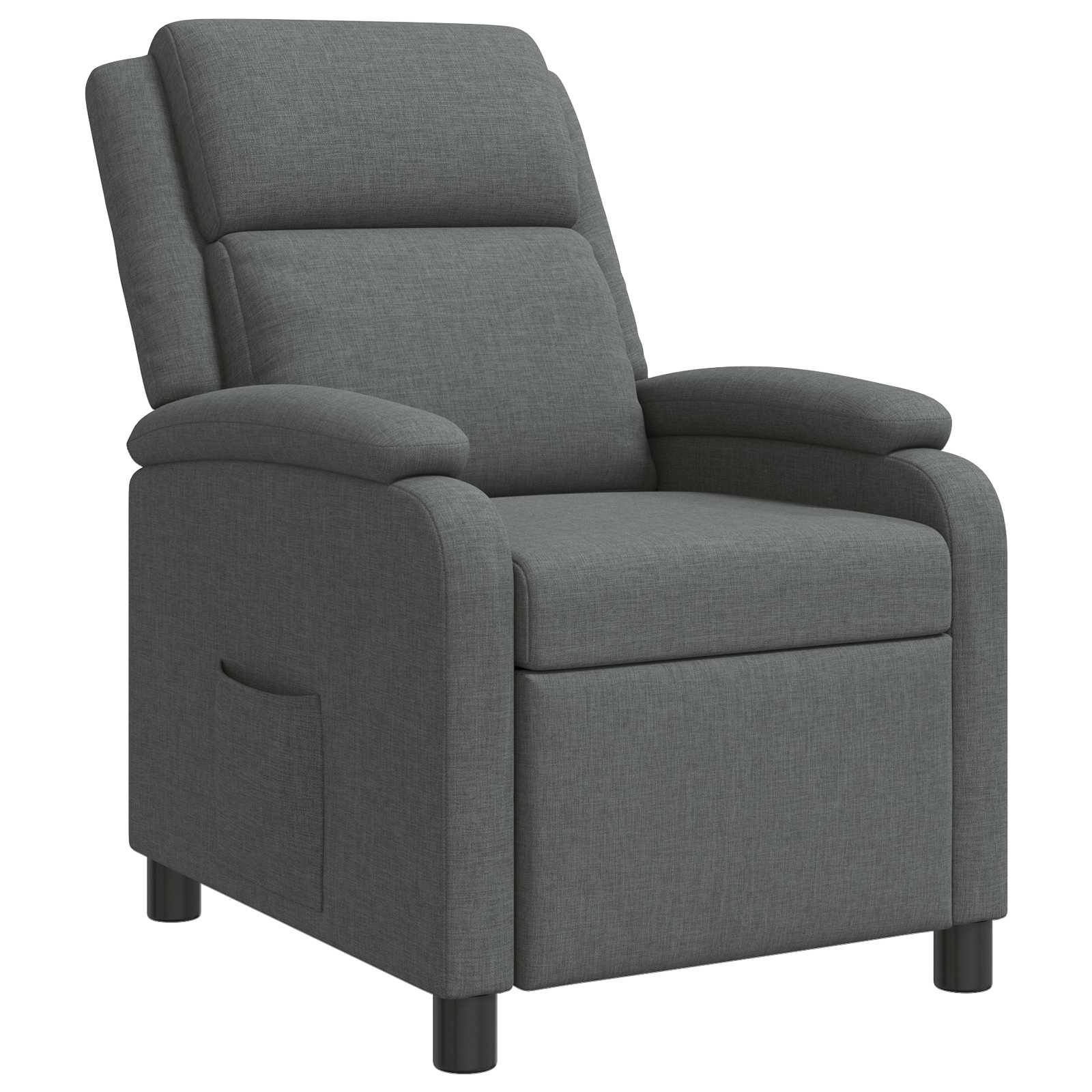 Relaxfauteuil Donkergrijs Stof