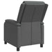 Relaxfauteuil Donkergrijs Stof