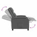 Relaxfauteuil Donkergrijs Stof