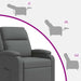 Relaxfauteuil Donkergrijs Stof