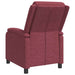 Relaxfauteuil Wijnrood Stof
