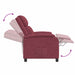 Relaxfauteuil Wijnrood Stof