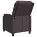 Relaxfauteuil Donkerbruin Stof