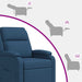 Relaxfauteuil Blauw Stof