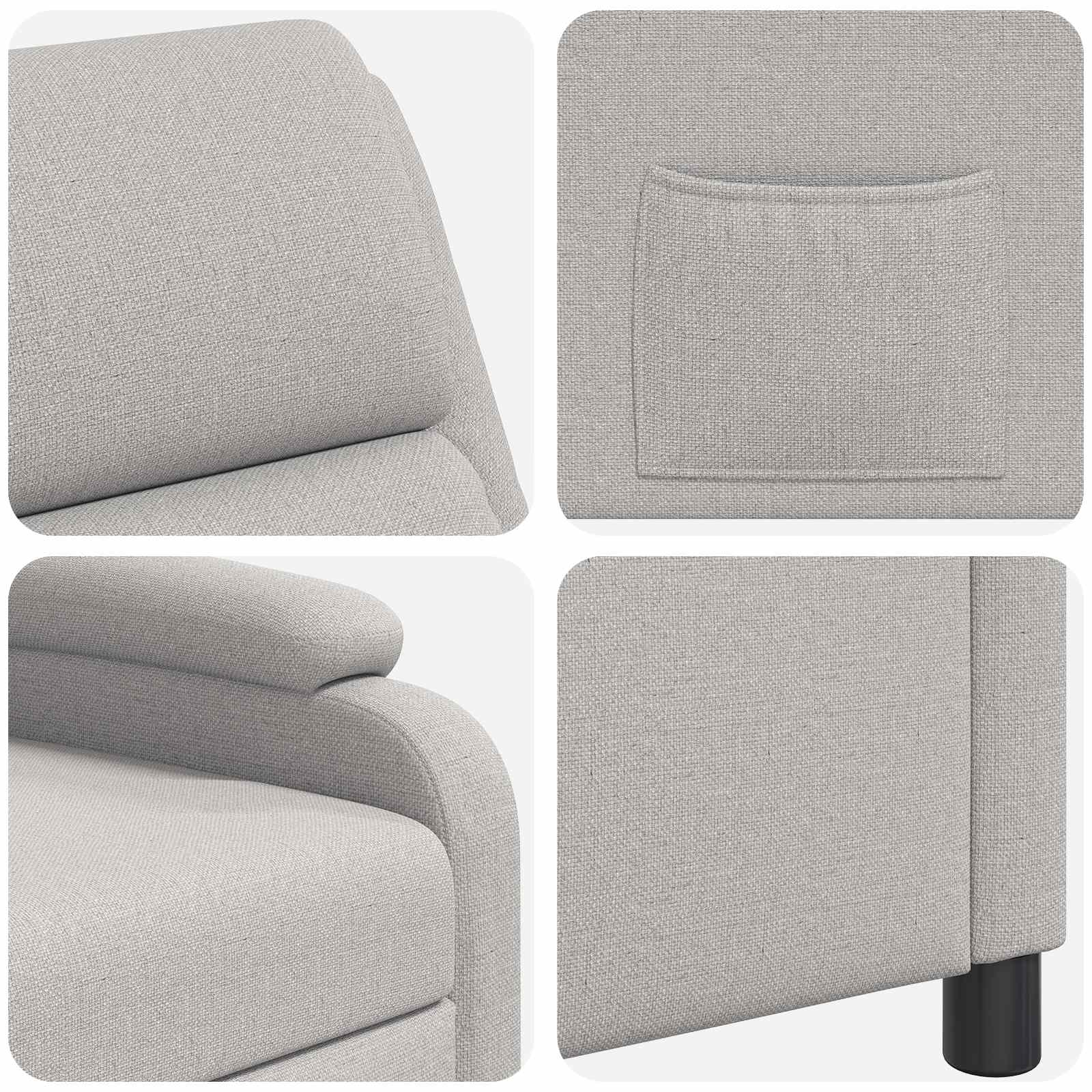 Relaxfauteuil Wolkengrijs Stof Wolkengrijze stof