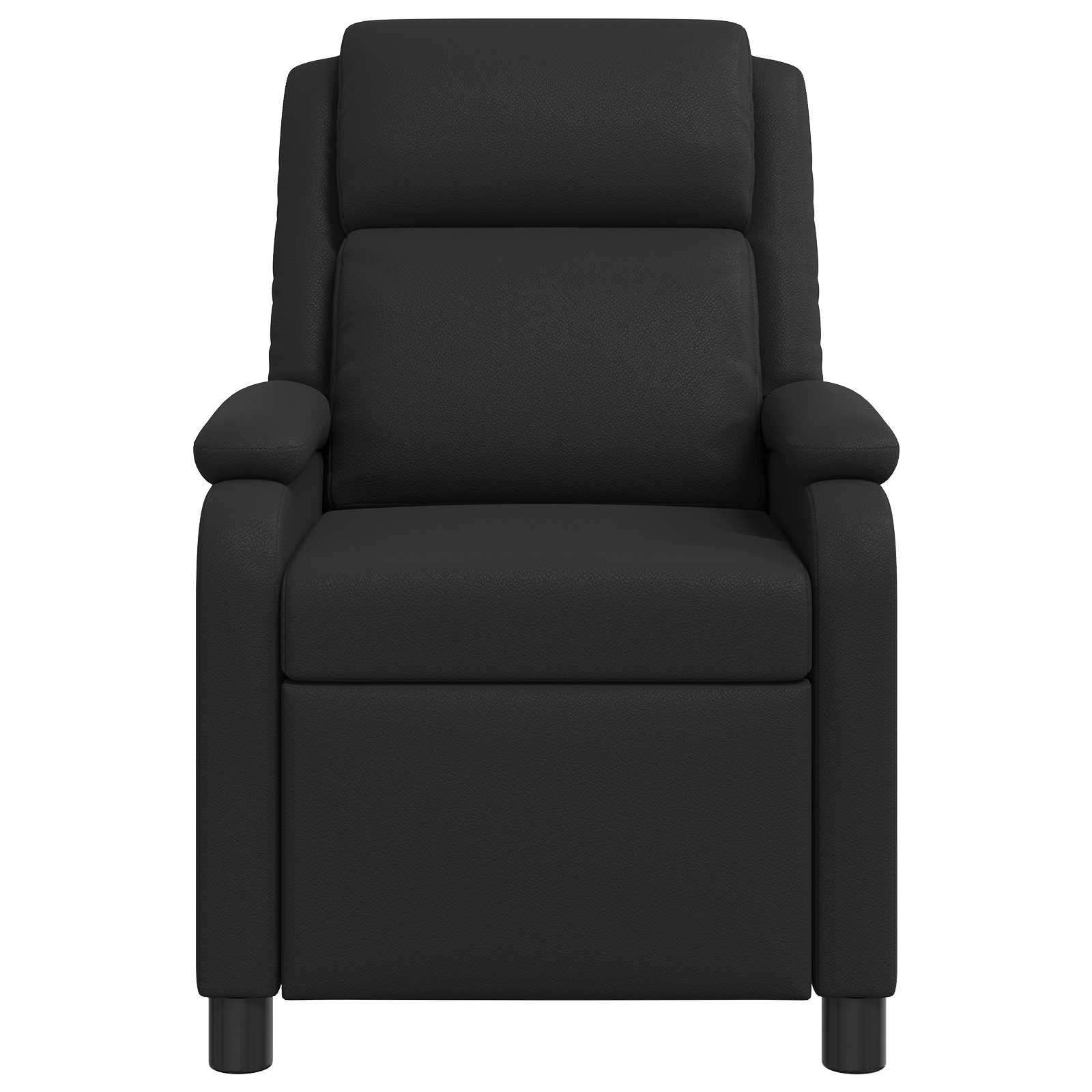 Massage Recliner Zwart Kunstleer