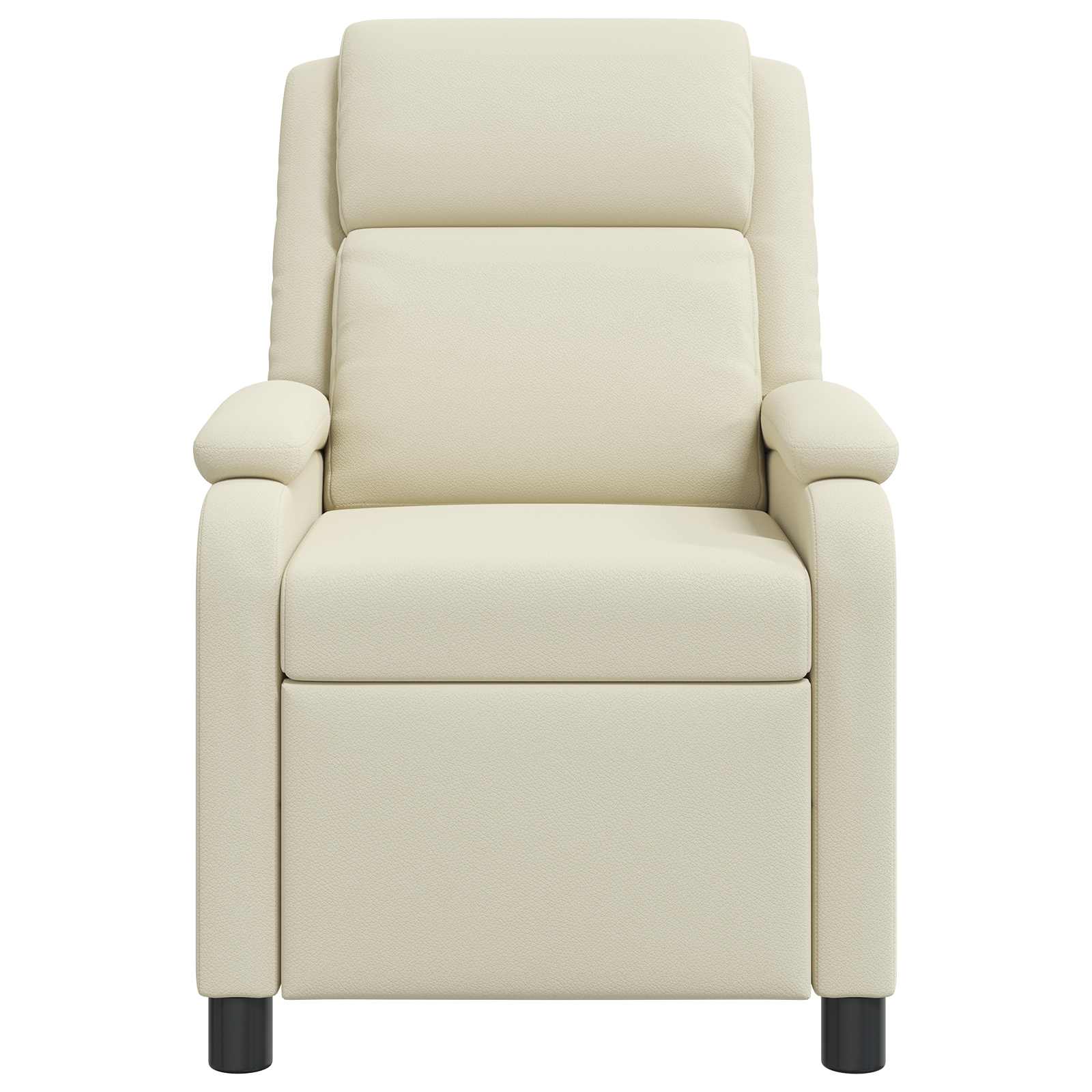 Massage Recliner Crèmekleurig Kunstleer