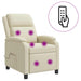 Massage Recliner Crèmekleurig Kunstleer