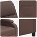 Massage Recliner Bruin Kunstleer
