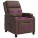 Massage Recliner Bruin Kunstleer