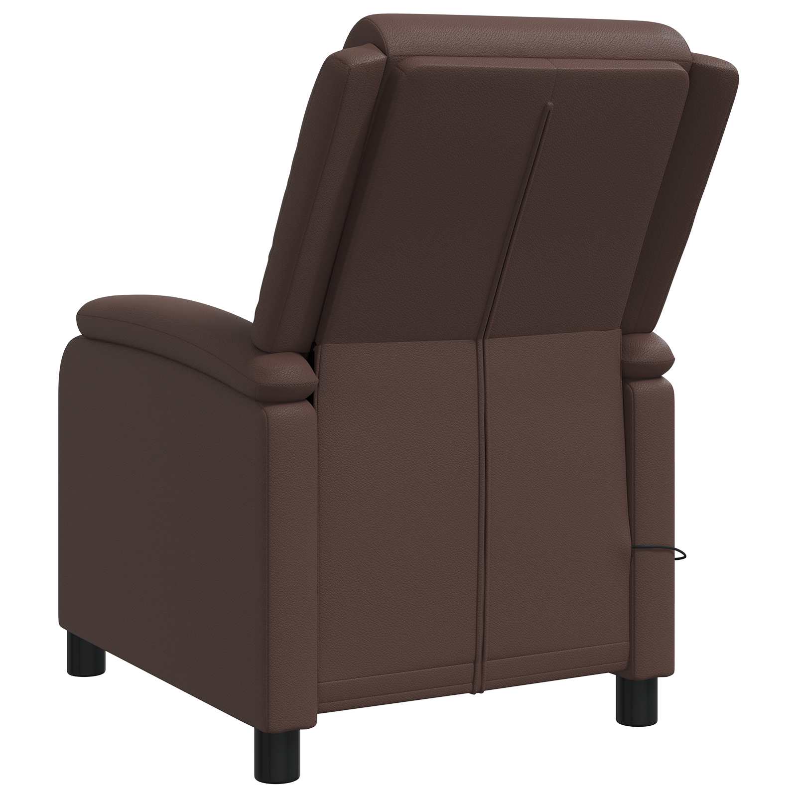 Massage Recliner Bruin Kunstleer