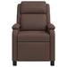 Massage Recliner Bruin Kunstleer
