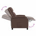 Massage Recliner Bruin Kunstleer