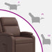 Massage Recliner Bruin Kunstleer