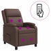 Massage Recliner Bruin Kunstleer