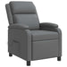 Massage Recliner Grijs Kunstleer