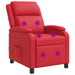 Massage Recliner Rood Kunstleer