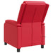Massage Recliner Rood Kunstleer