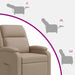 Massage Recliner Cappuccino Kunstleer