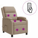 Massage Recliner Cappuccino Kunstleer