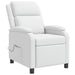 Massage Recliner Wit Kunstleer