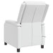 Massage Recliner Wit Kunstleer