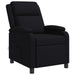 Massage Recliner Zwart Stof