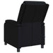 Massage Recliner Zwart Stof