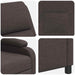 Massage Recliner Donkerbruin Stof