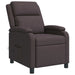 Massage Recliner Donkerbruin Stof