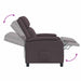Massage Recliner Donkerbruin Stof
