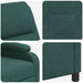 Massage Recliner Donkergroen Stof