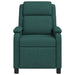 Massage Recliner Donkergroen Stof