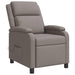Massage Recliner Taupe Stof