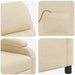 Massage Recliner Crèmekleurig Stof