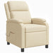 Massage Recliner Crèmekleurig Stof