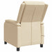 Massage Recliner Crèmekleurig Stof