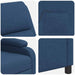 Massage Recliner Blauw Stof
