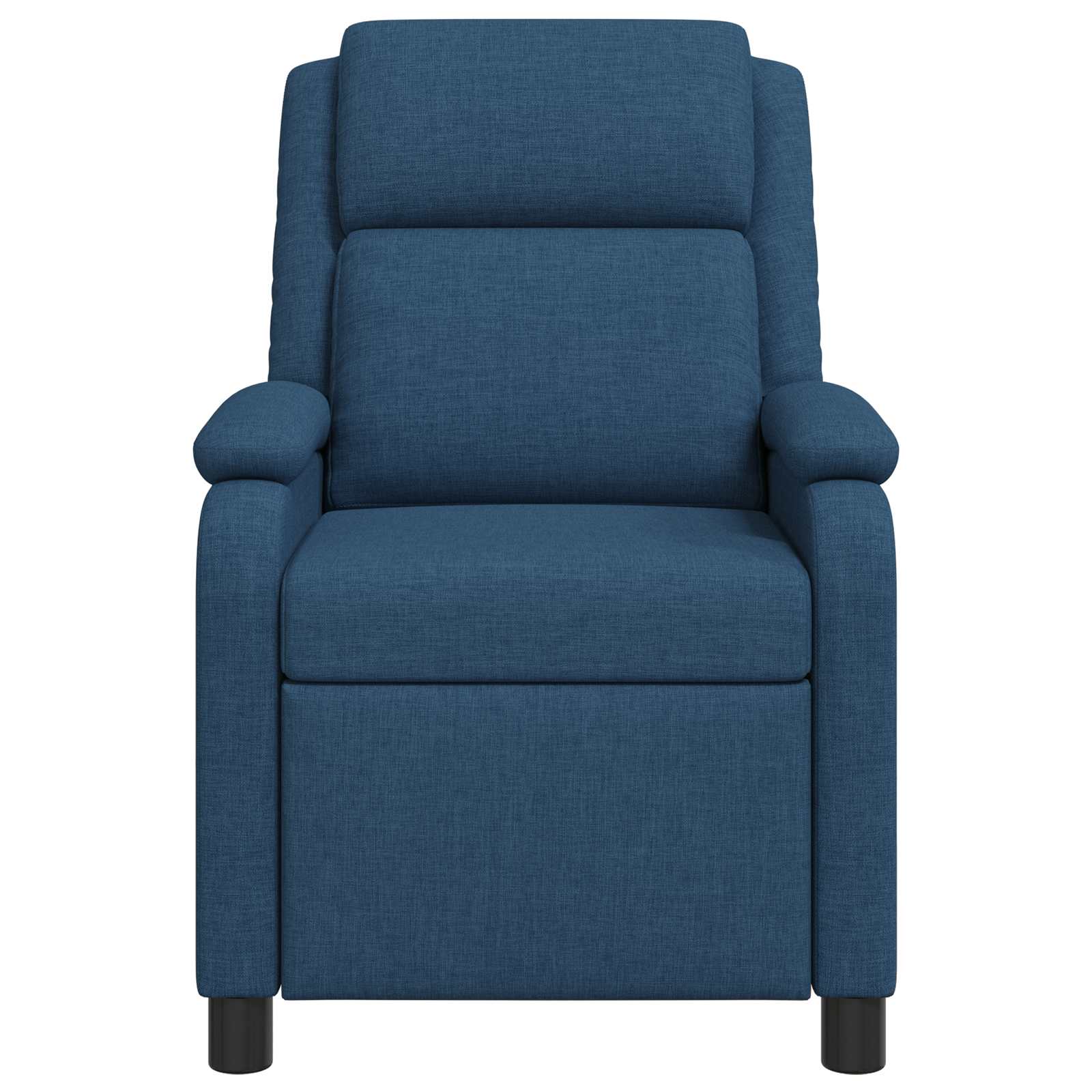 Massage Recliner Blauw Stof