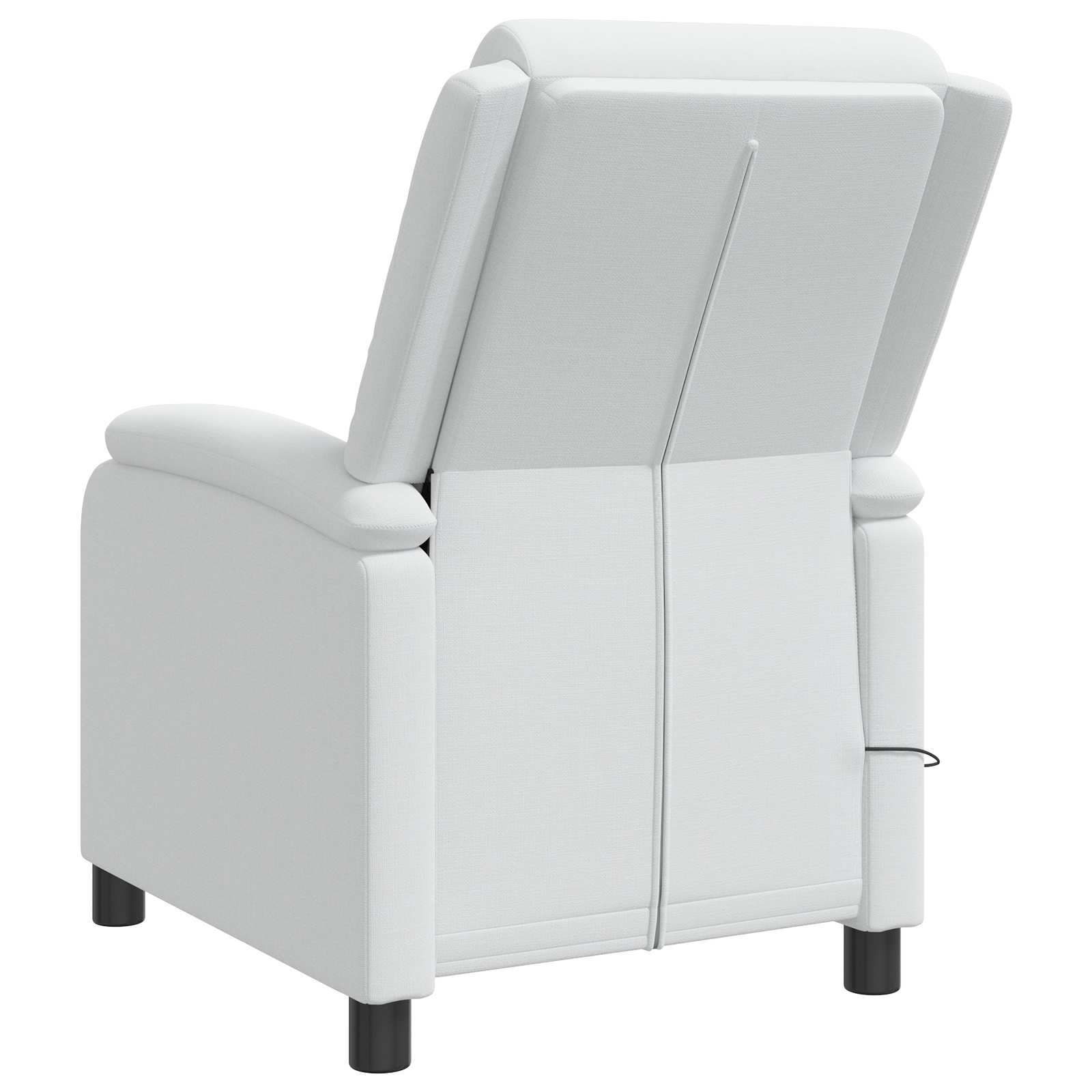 Massage Recliner Wit Stof