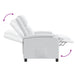 Massage Recliner Wit Stof