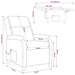 Massage Recliner Wit Stof