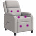 Massage Recliner Wolkengrijs Stof Wolkengrijze stof