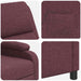 Massage Recliner Paars Stof