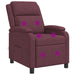 Massage Recliner Paars Stof
