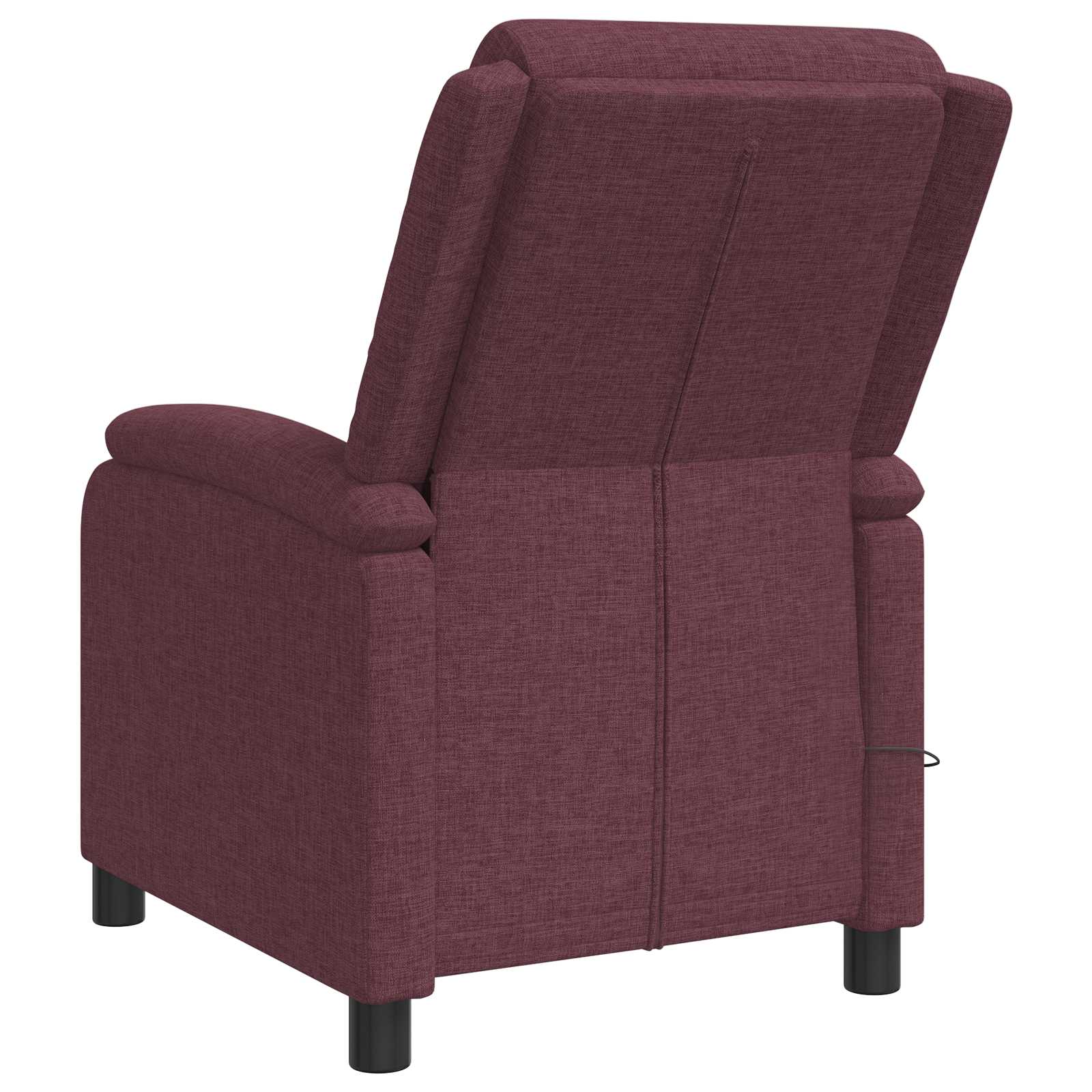 Massage Recliner Paars Stof
