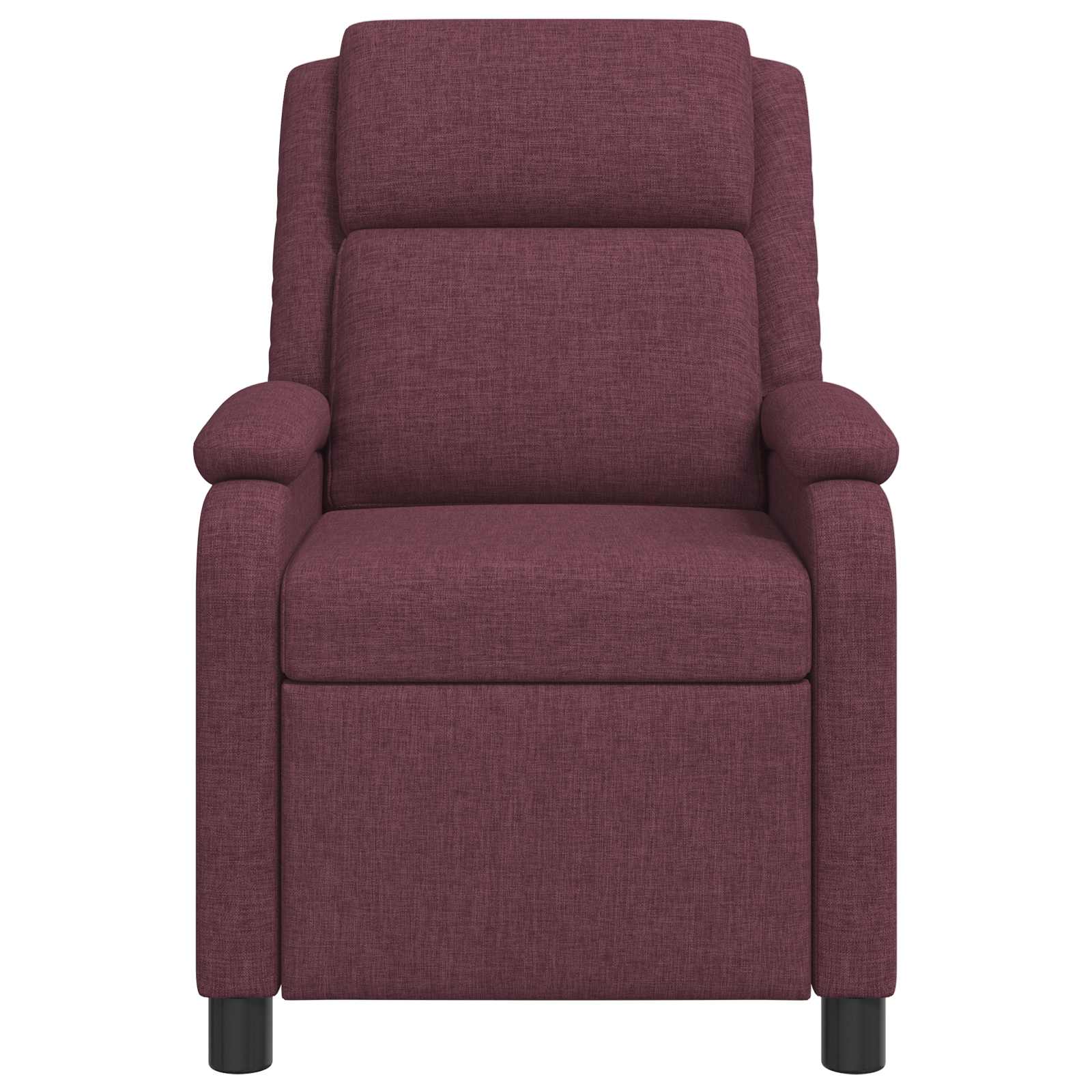 Massage Recliner Paars Stof