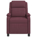 Massage Recliner Paars Stof