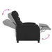 Relaxfauteuil Zwart Kunstleer