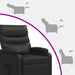 Relaxfauteuil Zwart Kunstleer